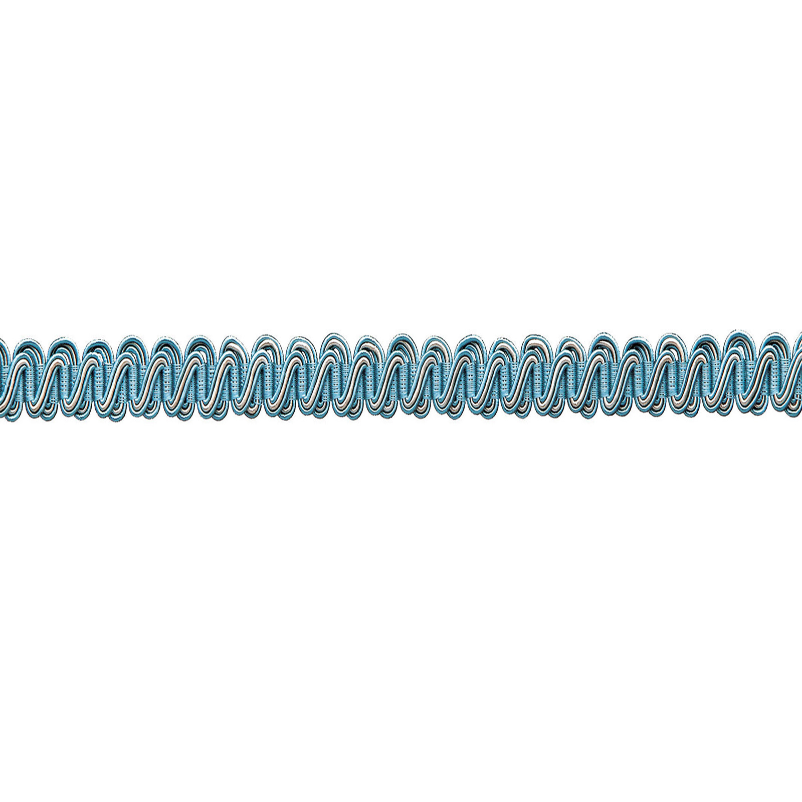 Scroll Gimp Braid Col.1505 Blue/Cream Mix