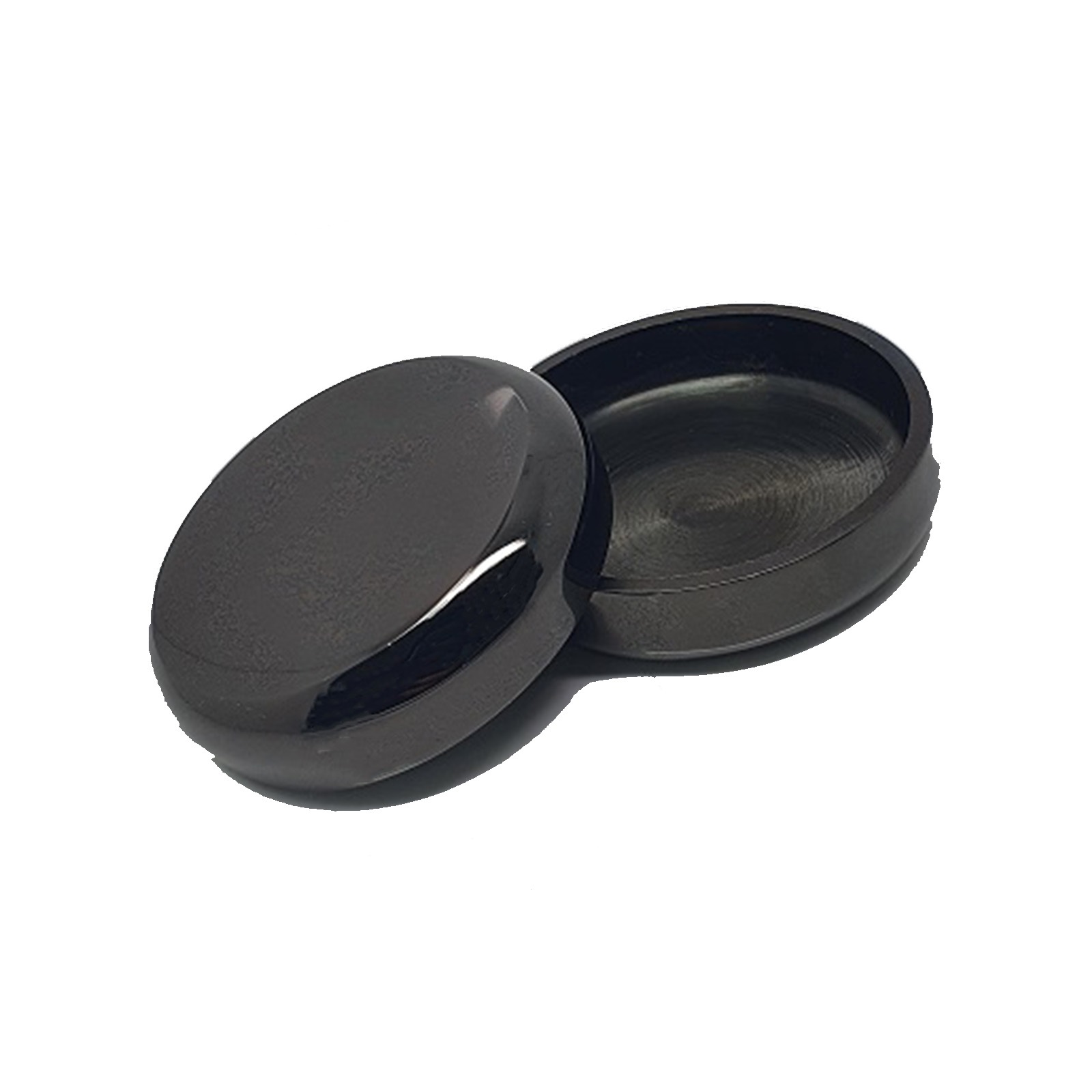 Black Chrome Castor Cups - Image 2