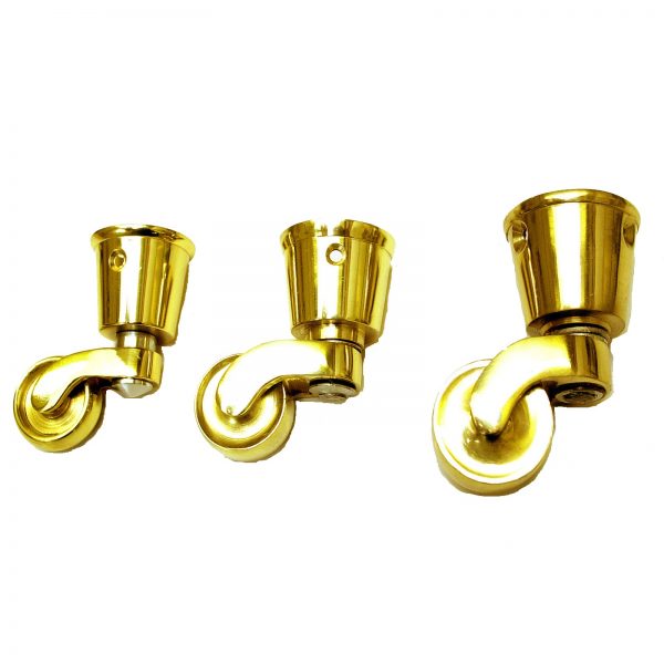 Round Socket (Cup) Solid Brass Castors