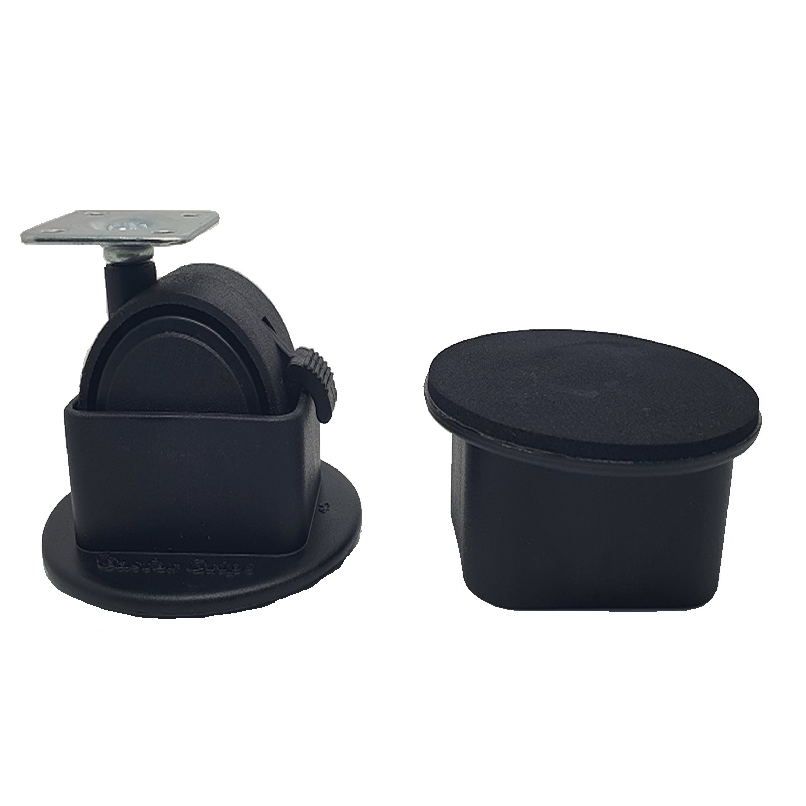 Twin Wheel Castor Cups/Glides for Hard Floor 50mm dia