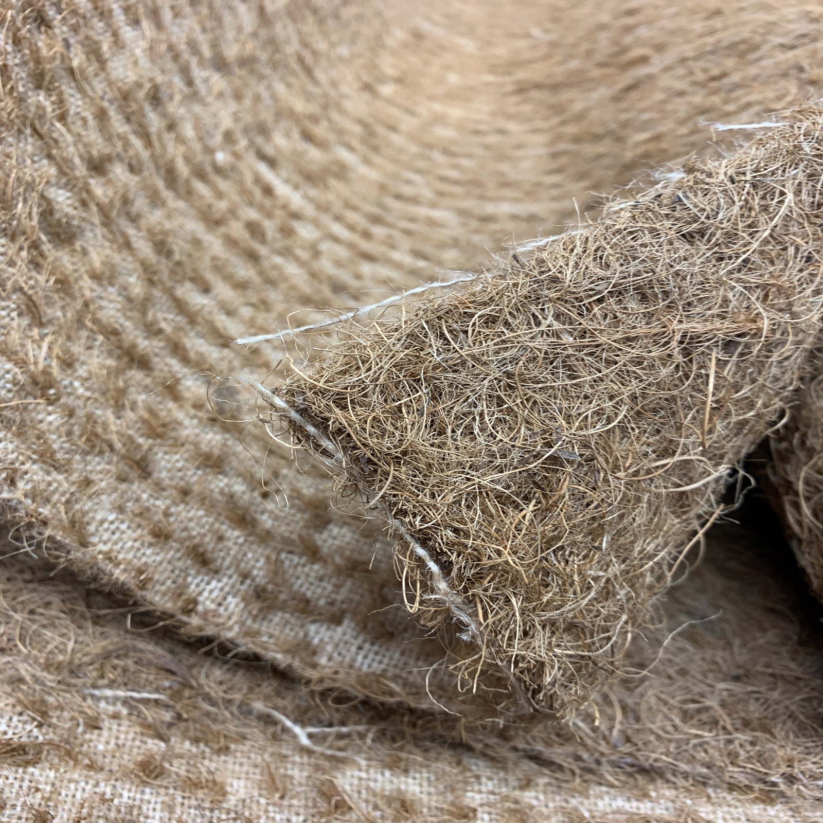 Needled Ginger Coir on Hessian Pads