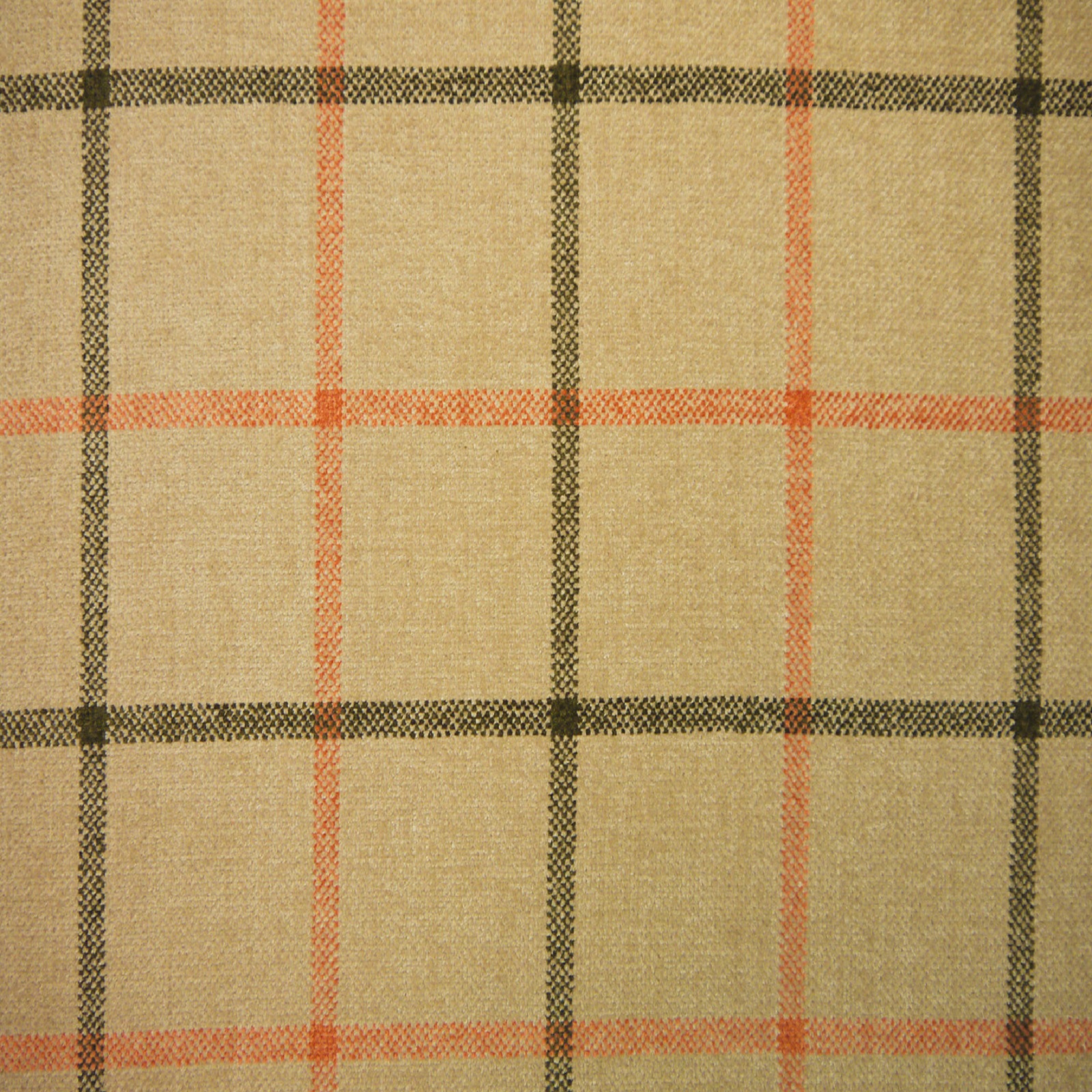 Lana Window Pane Fabric Col Dune