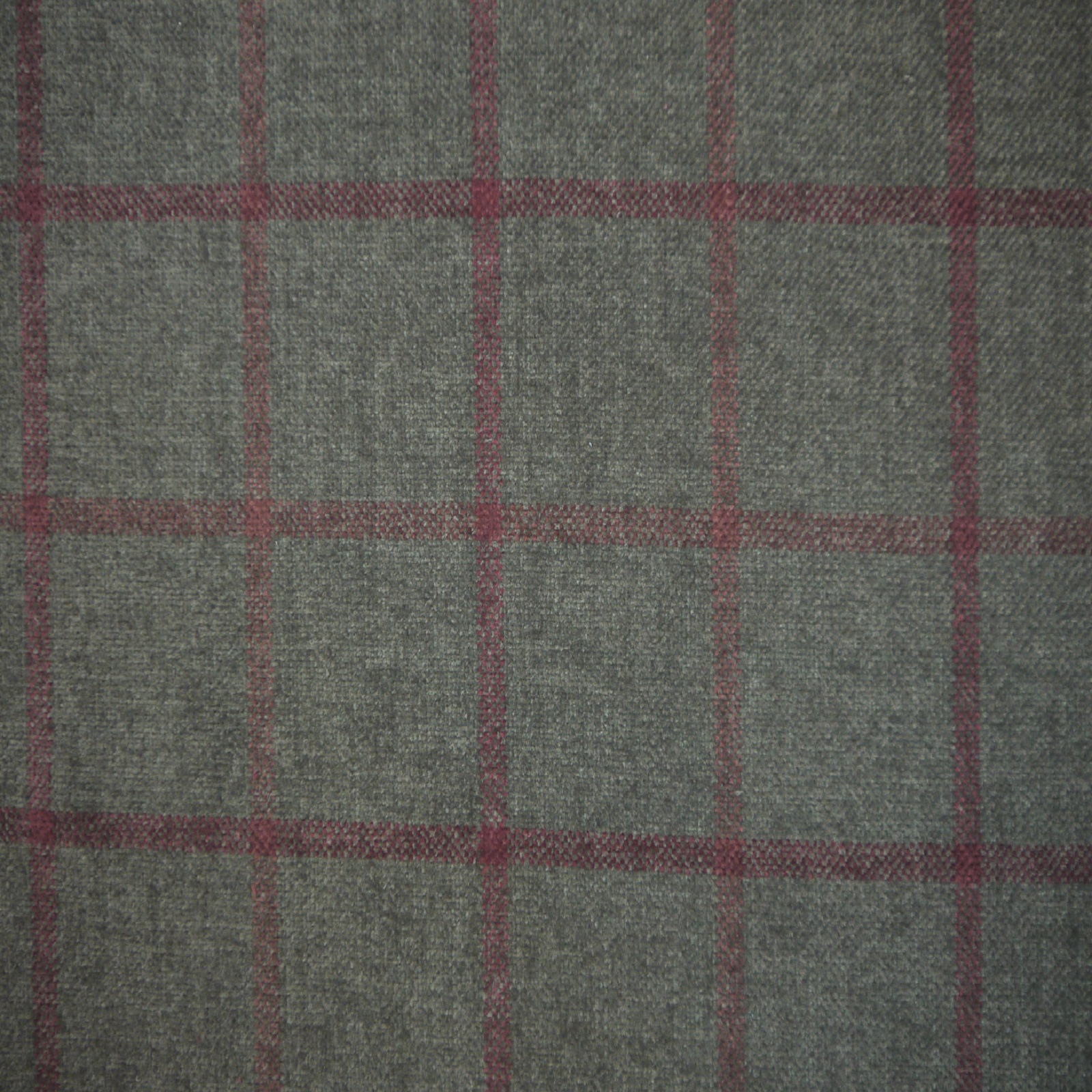 Lana Window Pane Fabric Col Moss