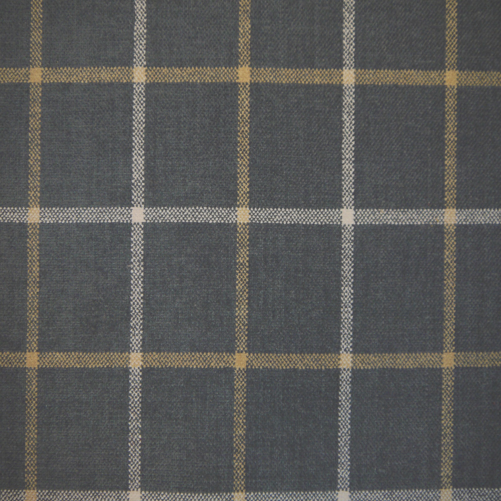 Lana Window Pane Fabric Col Granite