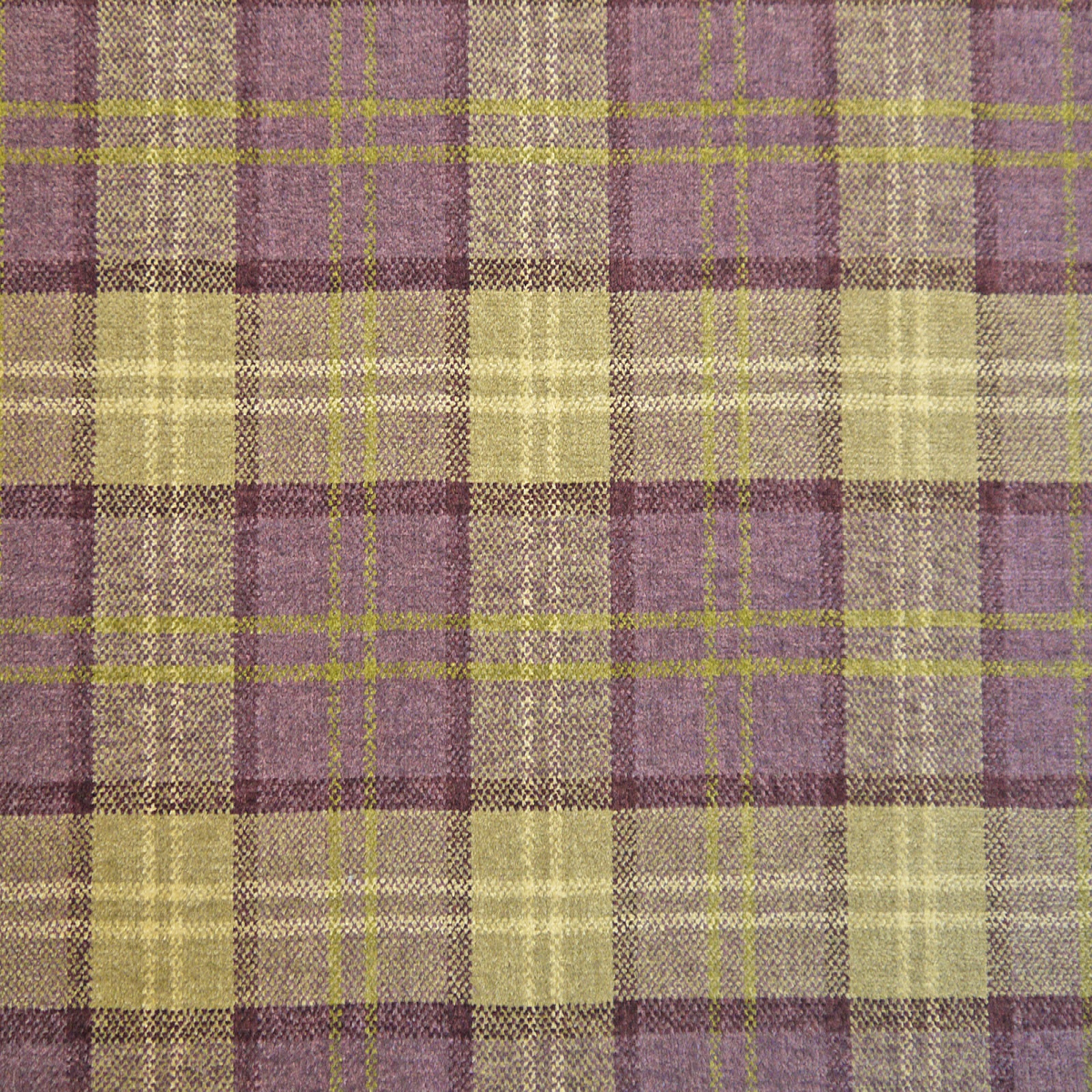Lana Plaid Fabric Col Purple