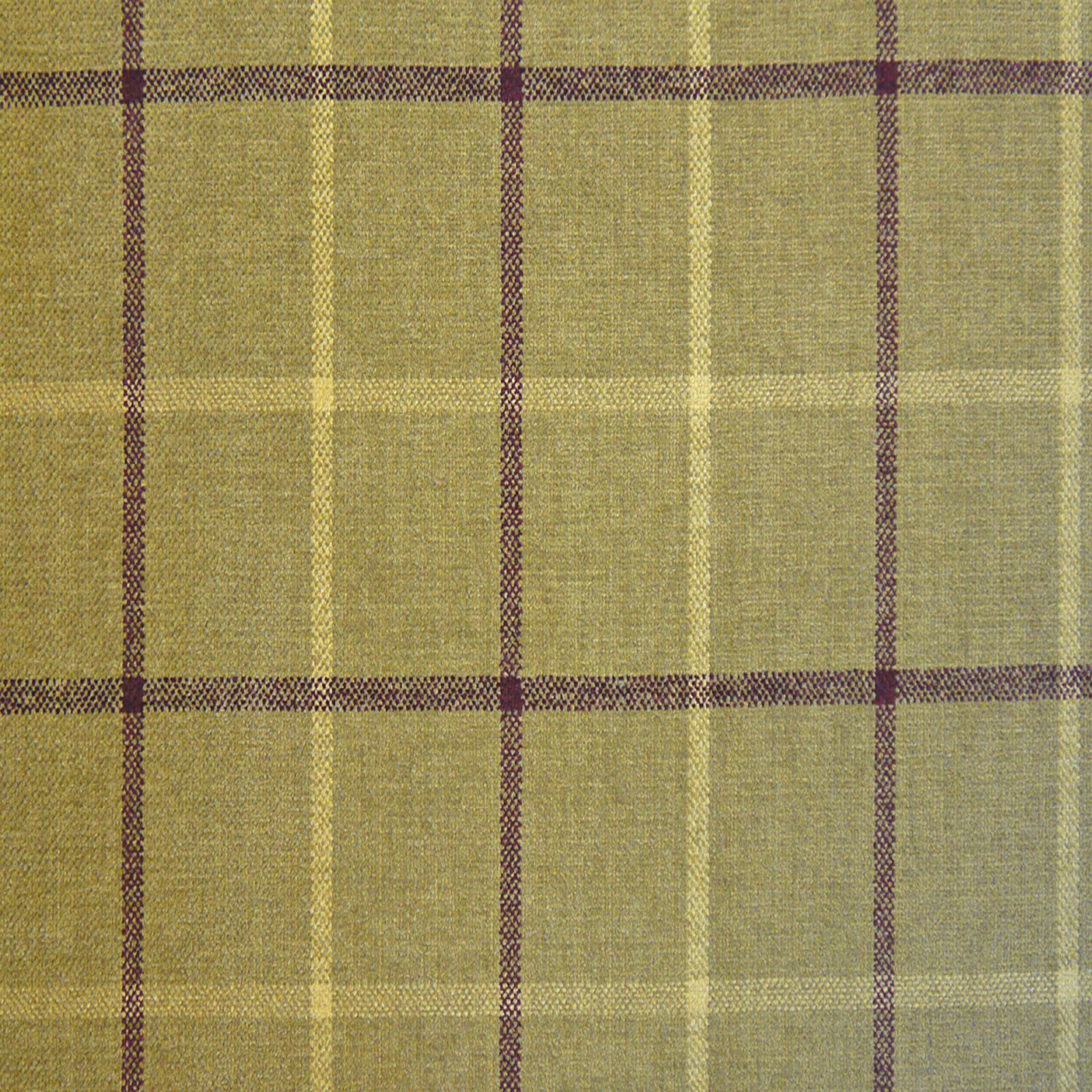 Lana Window Pane Fabric Col Olive